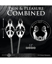 Master Series Primal Spiked Clover Nipple Clamps