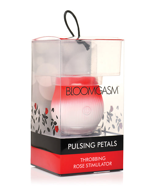 Bloomgasm Pulsing Petals Throbbing Rose Stimulator - Red