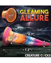 Creature Cocks Luminoctopus Glow-in-the-Dark Tentacle Dildo - Rainbow