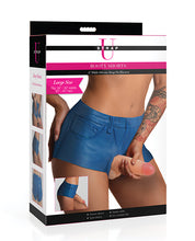 Strap U Booty Shorts 6' Silicone Dildo Strap-On Harness - Large