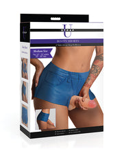 Strap U Booty Shorts 6' Silicone Dildo Strap-On Harness - Medium