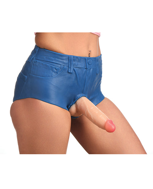 Strap U Booty Shorts 6' Silicone Dildo Strap-On Harness - Medium