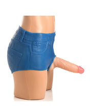 Strap U Booty Shorts 6' Silicone Dildo Strap-On Harness - Small