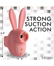 Shegasm Sucky Bunny Clit Stimulator - Pink