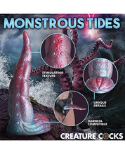 Creature Cocks Tentacle Cock Silicone Dildo - Red/Blue