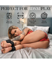 Bedroom Bliss Wrist To Ankle Restraints - Black
