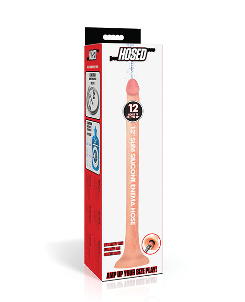 Hosed Silicone Enema Hose - 12' Long