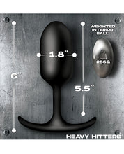 Heavy Hitters - Vibrating Weighted Silicone Anal Plug - Large