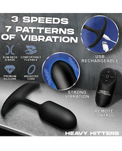 Heavy Hitters - Vibrating Weighted Silicone Anal Plug - Medium