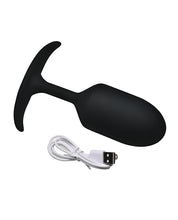 Heavy Hitters - Vibrating Weighted Silicone Anal Plug - Extra Large