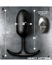 Heavy Hitters - Vibrating Weighted Silicone Anal Plug - Extra Large