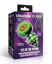 Creature Cocks - Eye of the Spawn Vibrating & Squirming Silicone Butt Plug