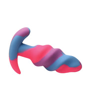 Creature Cocks - Unicorn Swirl Silicone Butt Plug - Small