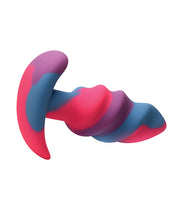 Creature Cocks - Unicorn Swirl Silicone Butt Plug - Small