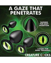 Creature Cocks - Creature Eyes Green Eye Silicone Butt Plug Set