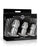 Master Series - Dicked Clear Hollow Anal Plug 3 pc Set