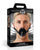 Master Series Plugged Silicone Feeding Gag - Black