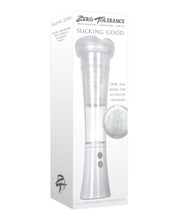 Zero Tolerance Sucking Good Rechargeable Vibrating Pump - White/Clear