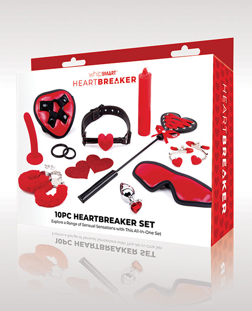 WhipSmart Heartbreaker 10 pc Set - Black/Red