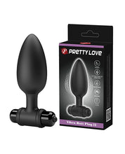 Pretty Love Vibra Butt Plug II - Black