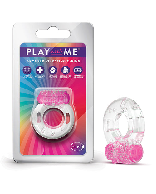 NO ETA Blush Play with Me Arouser Vibrating C-Ring - Pink