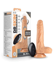 Blush Dr. Skin Silicone Dr. Grey 7' Thrusting Dildo - Vanilla