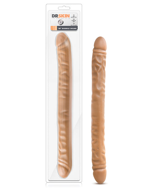 Blush Dr. Skin 18' Double Dildo - Mocha