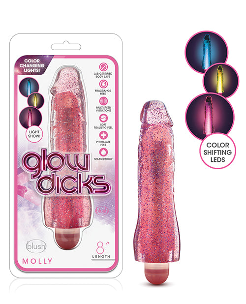 Blush Glow Dicks Glitter Vibrator Molly