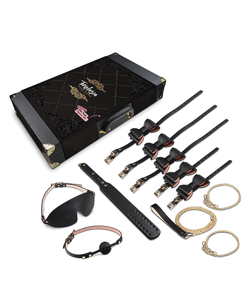 Blush Temptasia Safe Word Bondage Kit w/Suitcase - Black/Pink