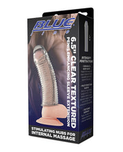 Blue Line C & B 6.5' Textured Penis Enhancing Sleeve Extension - Clear