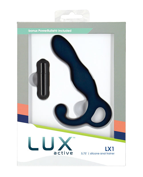 Lux Active LX1 5.75' Silicone Anal Trainer - Dark Blue