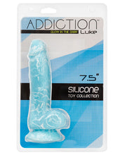 Addiction Luke Glow in the Dark 7.5' Dildo - Blue