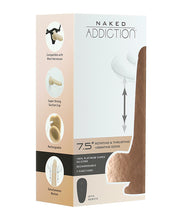 Naked Addiction The Freak 7.5' Rotating & Thrusting Vibrating Dong - Ivory