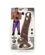 Curve Toys Fantasy Jock Weightlifting Wesley 7' Dildo w/Balls - Dark