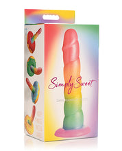 Curve Toys Simply Sweet 6.5' Rainbow Dildo