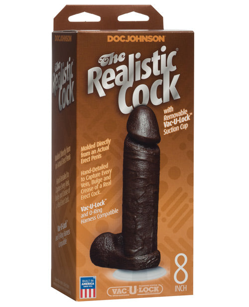 '8'' Realistic Cock W/balls'