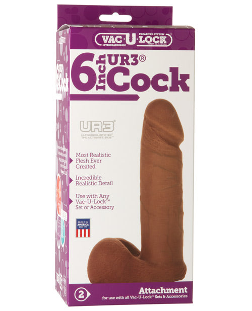 Vac-U-Lock 6' Ultraskyn Cock Attch. - Brown