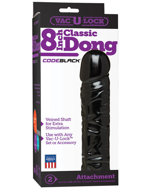 Vac-U-Lock Code Black 8' Classic Dong