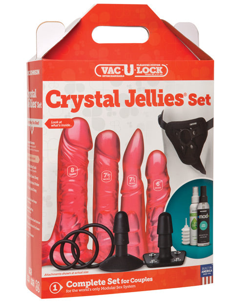 Vac-U-Lock Crystal Jellies Set - Pink