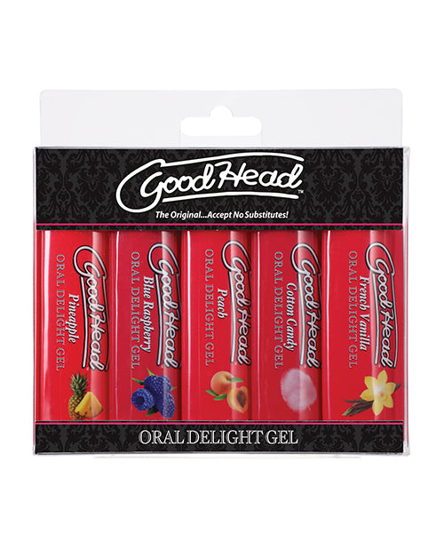 GoodHead Oral Delight Gel - 1 oz Asst. Flavors Pack of 5