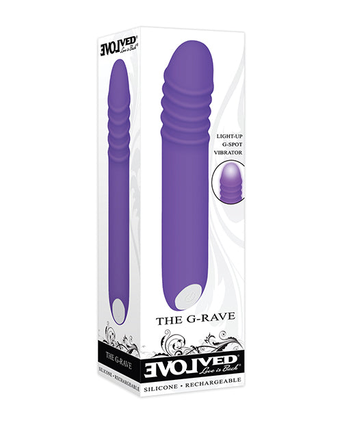 Evolved The G-Rave Light Up Vibrator - Purple