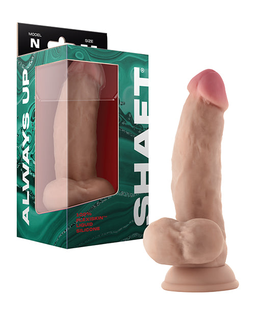 Shaft Model N Flexskin Liquid Silicone 7.5' Side Curve Dong W/balls