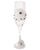 Bride to Be Champagne Glass  w/White Lace Trim