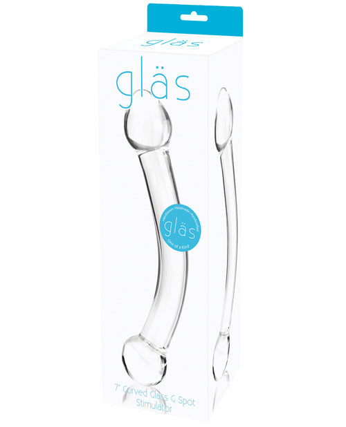 Glas 7' Curved Glass G Spot Stimulator - Clear