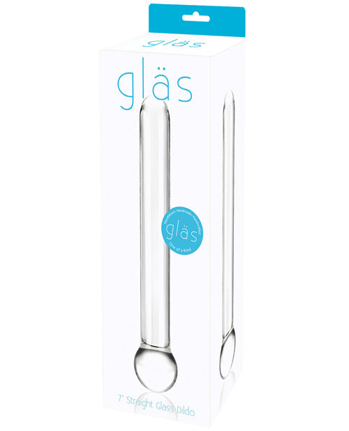 Glas 7' Straight Glass Dildo - Clear