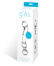 Glas 6' Textured G-Spot Glass Dildo