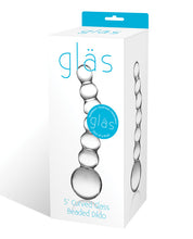 Glas 5' Curved Glass Beaded Dildo