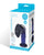 Glas 4' Rechargeable Vibrating Dotted G Spot/P Spot Plug - Blue