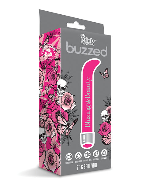 Buzzed 7' G-Spot Vibe  - Blazing Beauty Pink