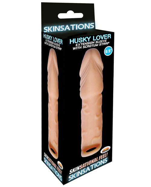 Skinsations Husky Lover 6.5' Extension Sleeve w/Scrotum Strap